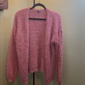 Wild Fable pink fuzzy cardigan